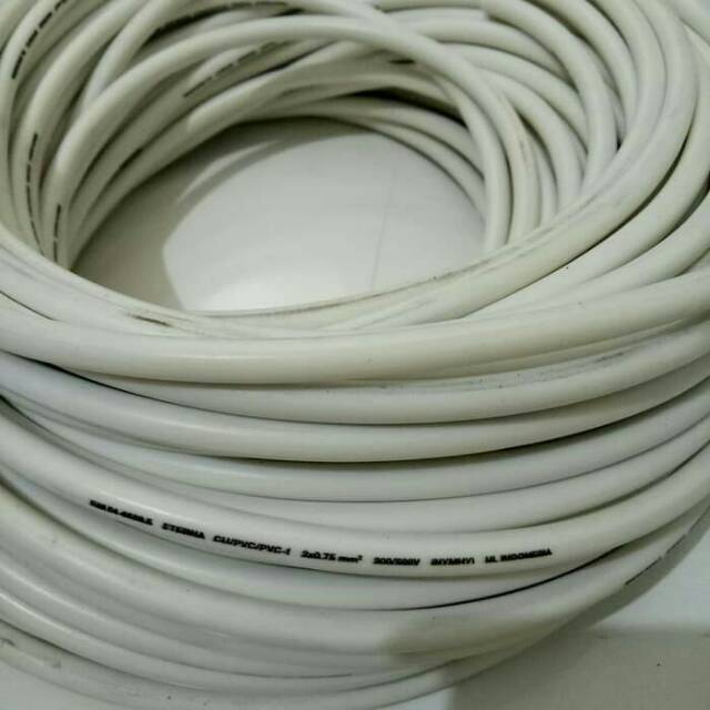 KABEL Listrik ETERNA 2x0.75mm / ETERNA HYO Serabut 2 x 0.75 MM Eceran