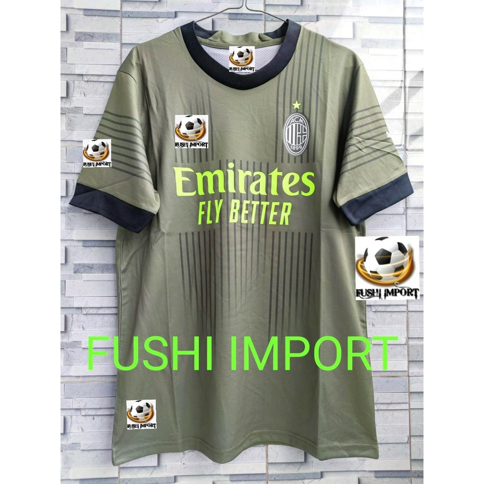 Jersey Baju Bola Milan 3rd Third 2022 2023 Grade Ori