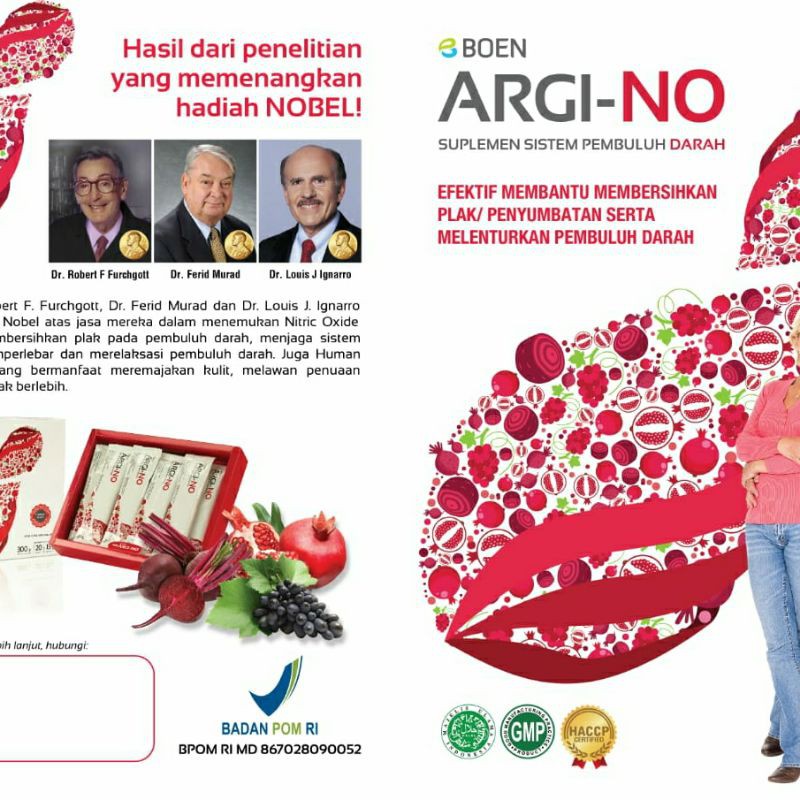 ARGINO / ARGI-NO untuk kesehatan jantung dan bersihkan pembuluh darah. Dan anti Corona