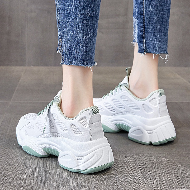 CaniKorea &quot;FREE BOX&quot; Size (37 -41) Chaeyoung Sepatu Sneakers Wanita Korea Fashion Import Sport Shoes Casual Original 9101