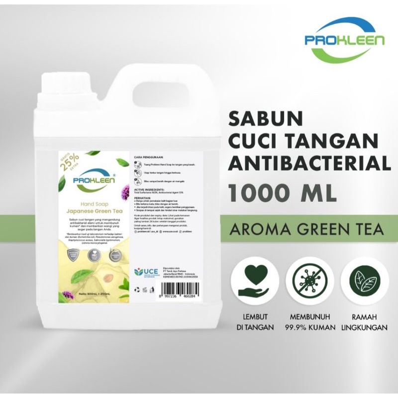 Sabun cuci tangan HAND SOAP PROKLEEN 1 LITER