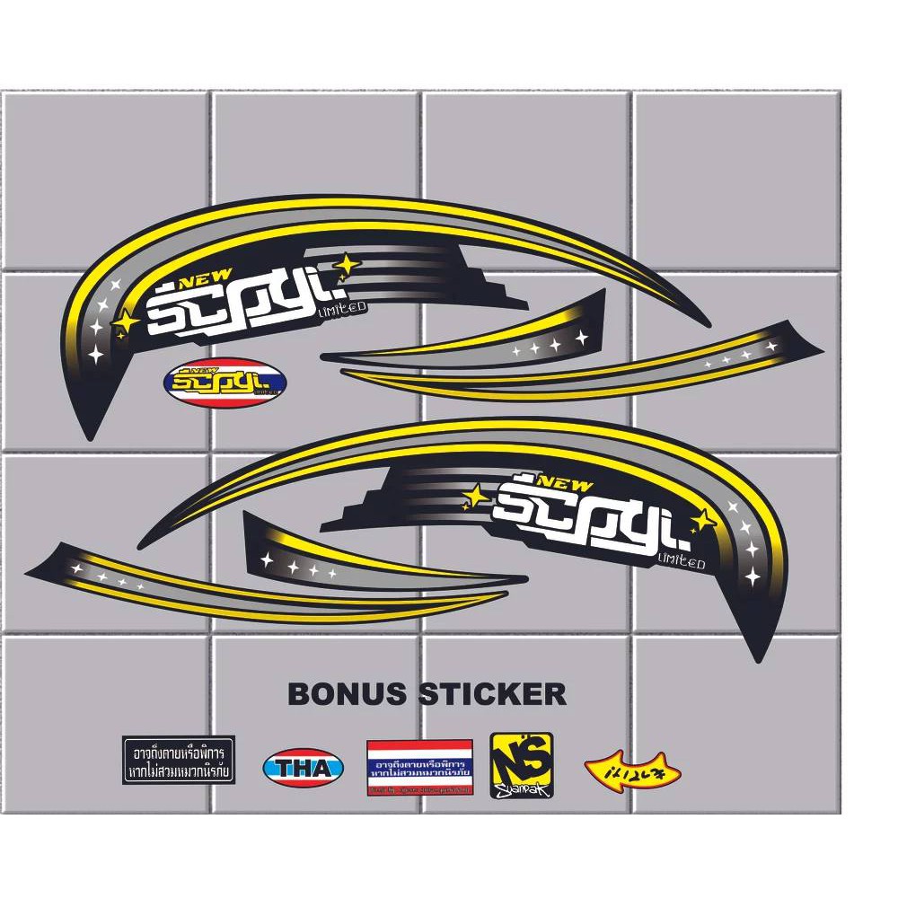 STRIPING VARIASI SCOOPY THAILAND LIS NGO STIKER SCOOPY