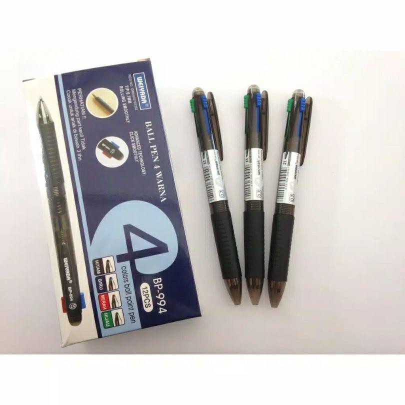 

Ballpoint / Pulpen / Bolpen 4 Warna WEIYADA BP-994 0.7mm