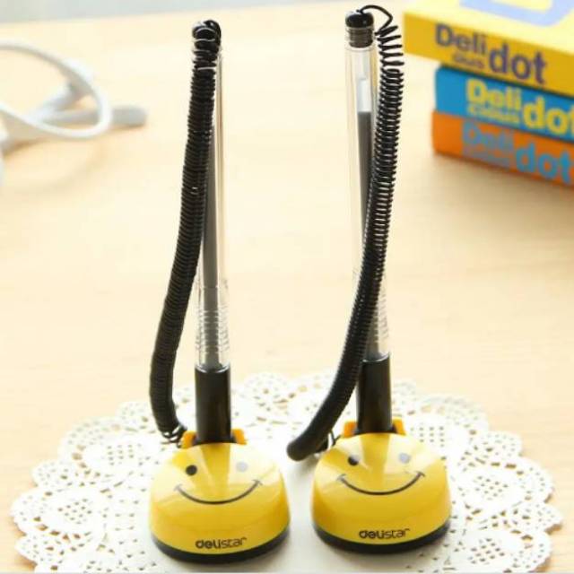 Pen Stand/Table Pen Smile No 6795 Deli PULPEN MEJA SPIRAL PEN MEJA