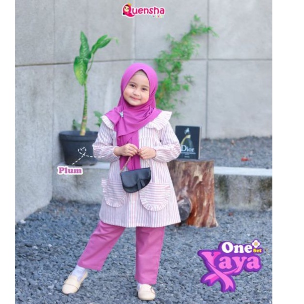ORI SET TUNIK YAYA BY QUEENSHA KIDS (OPEN PO)