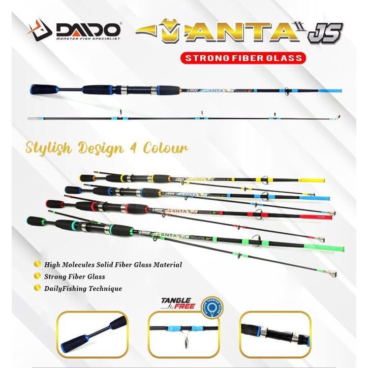 Joran Pancing Laut Daido Manta Gen II Fiber Full Solid