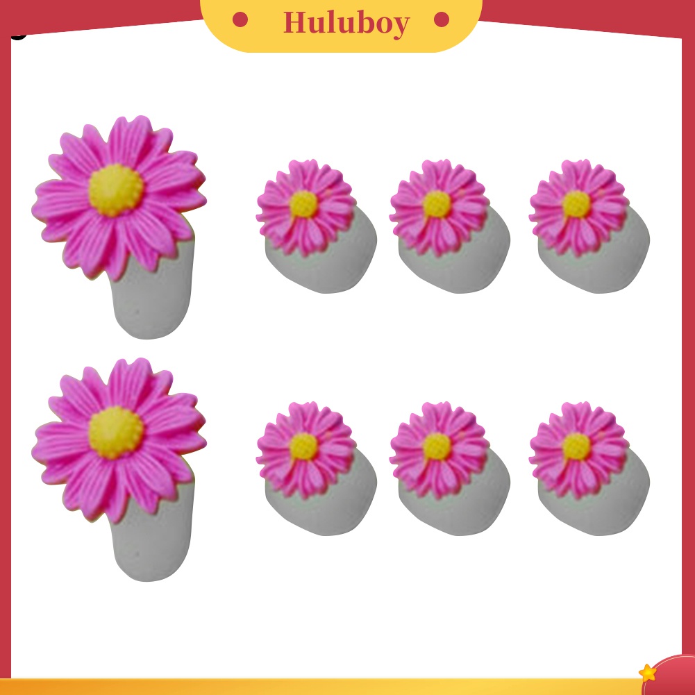 Huluboy Huluboy♡ 8pcs Pemisah Jari Kaki Bentuk Bunga / Hati / Bulat Bahan Silikon