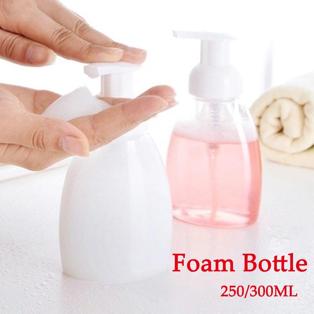 Rebuy Botol Busa Transparan Lotion Wajah Bening Dispenser Foaming Squeezed Soap Wadah PET