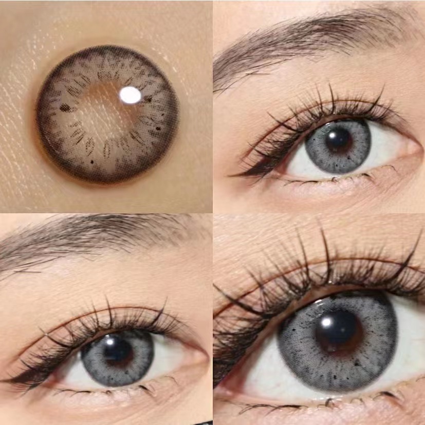 [✅COD &amp; READY STOCK ] Softlens Mata Normal Plano RUSSIA GIRL/ PATTAYA/ GALAXY Abu-abu Coklat Biru Exoticon Sepasang Lensa Kontak Warna Alami Korea Terlihat Natural Melembabkan Big Eye Lensa