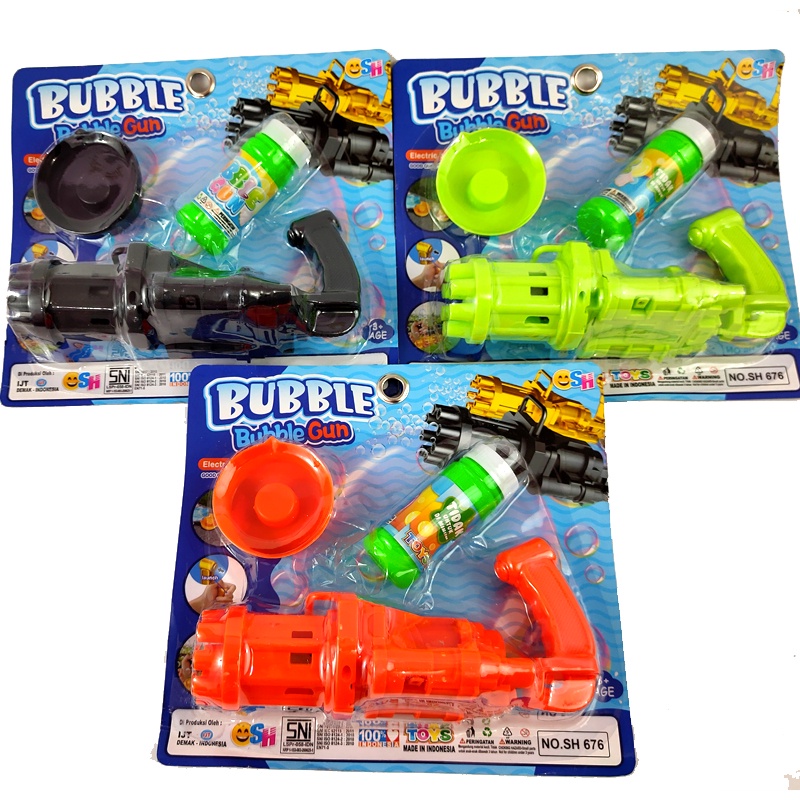 MAINANKEI  MAINAN ANAK PISTOL BUBBLE MACHINE JG-007 PISTOL GELEMBUNG GUN BUBBLE TEMBAKAN BUBBLE