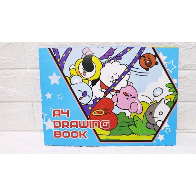 buku gambar A4 BTS BT21 (1pcs)-3