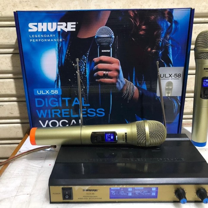 Microphone Wirelles UHF SHURE ULX-58 Gold - Mic Mikrofon Vocal