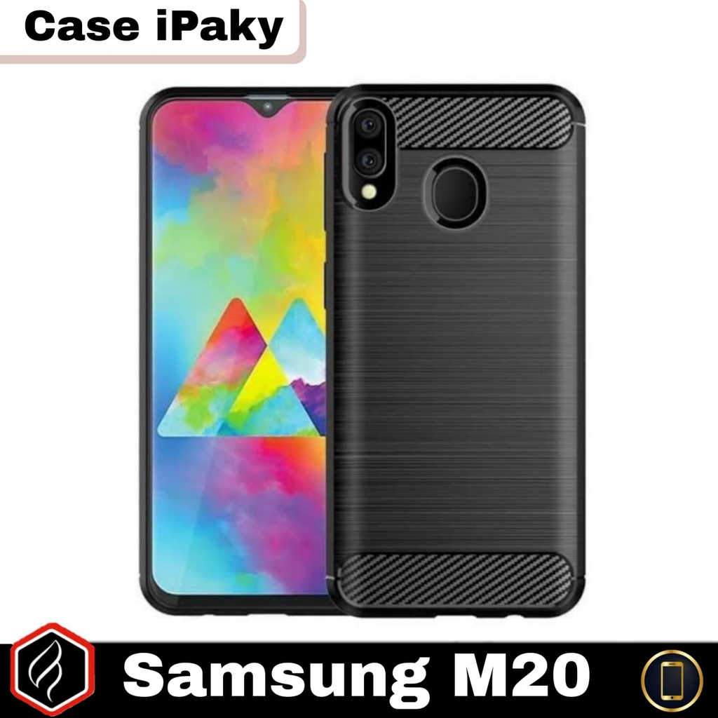 PROMO Soft Case SAMSUNG M20 M51 M31 M30 M30S M10 M11 Case Ipaky Carbon Premium Softcase Rugged Armor