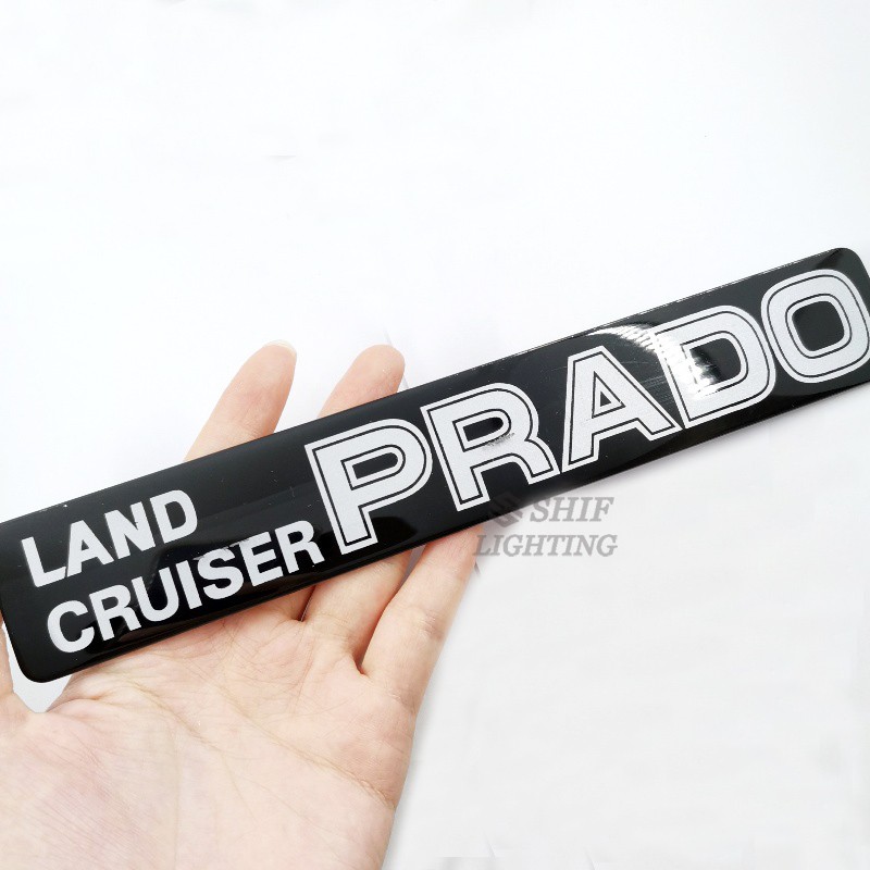 1 x ABS LAND CRUISER PRADO Logo Car Auto Side Rear Emblem Badge Marker Sticker Decal TOYOTA PRADO