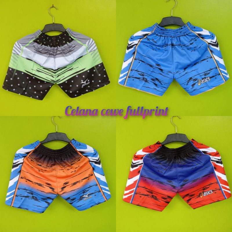 Celana voli cewek dan Anak SD  polos,printing