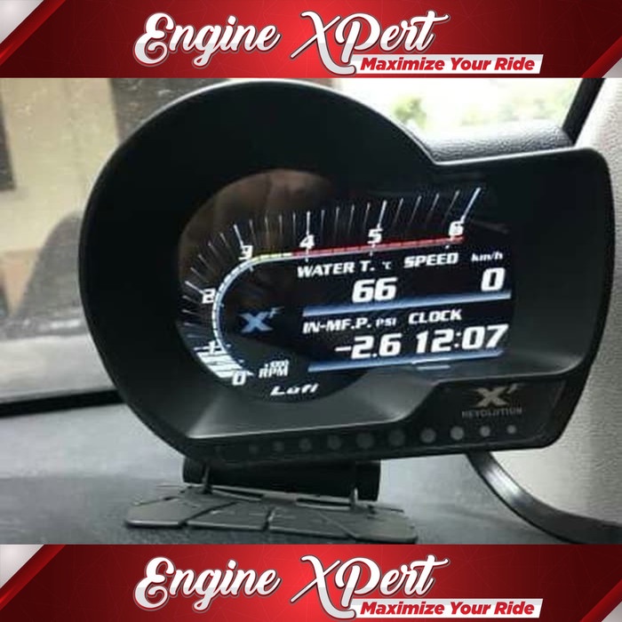 Lufi XF Revolution OBD II OBD2 Multimeter Gauge Display