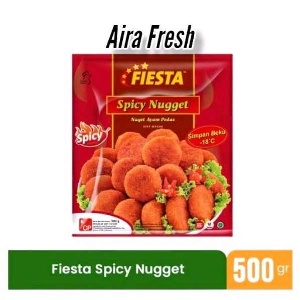 

FIESTA SPICY NUGGET 500GR / NAGET AYAM PEDAS