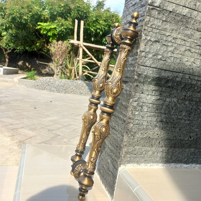 handle tarikan pintu rumah 64 motif luksor classic bahan kuningan murni