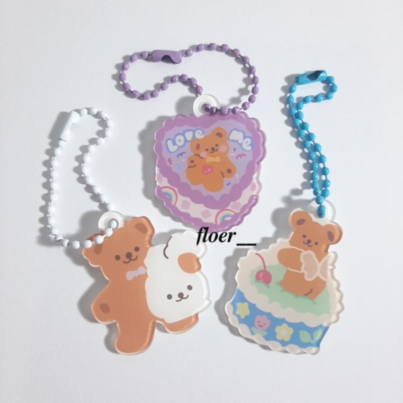 ready stock gantungan acrylic keyring keychain binder collect book pc photocard