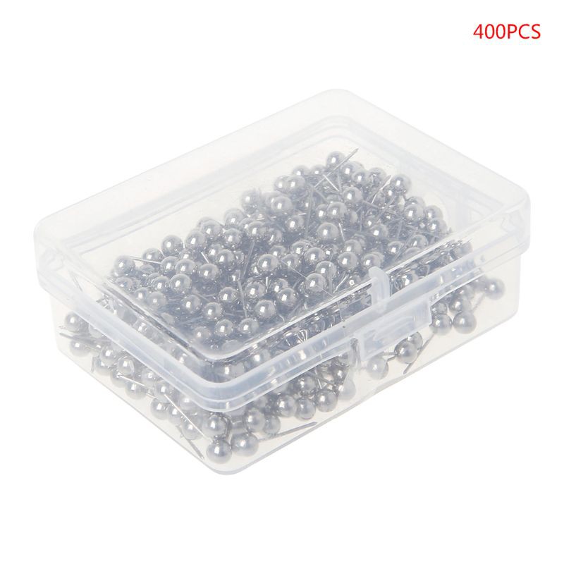 

Ongkir Gratis ya 400pcs Round Plastic Head Steel Point Push Pins Map Thumb Tacks Pin Office School