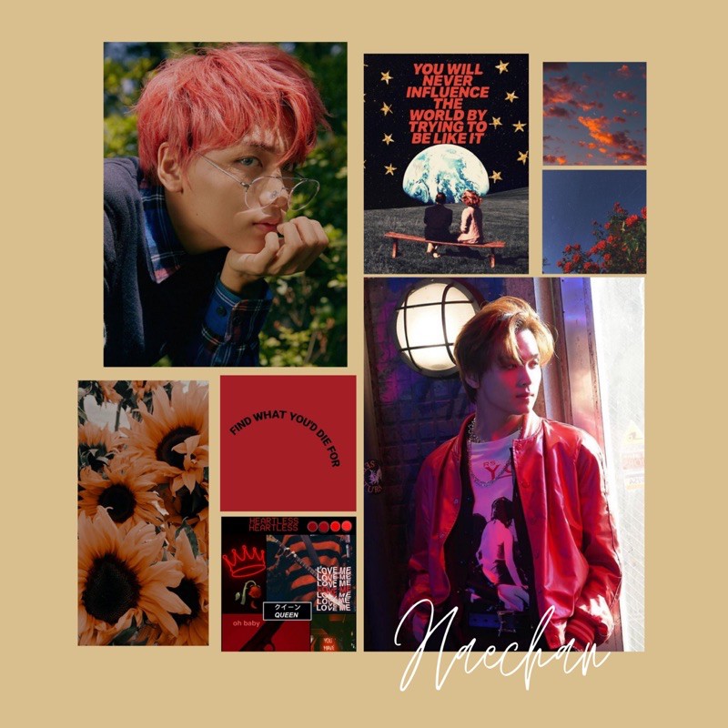 Moodboard Haechan Edition NCT DREAM NCT 127 - POSTER AESTHETIC MURAH KPOP