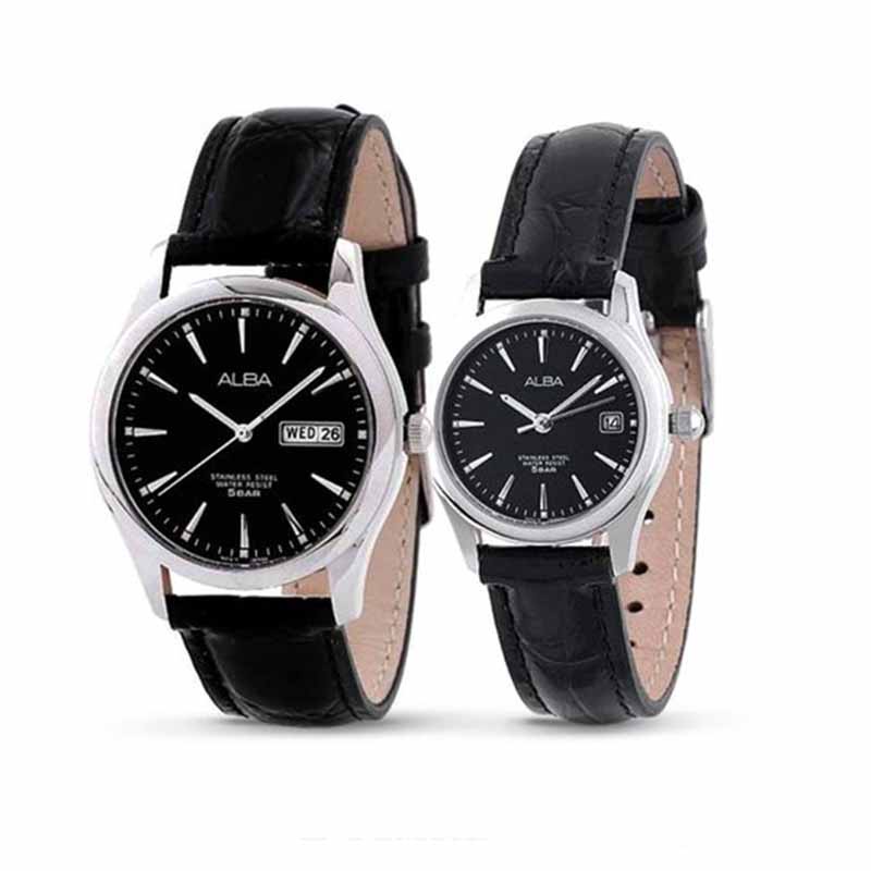 JAM TANGAN COUPLE ORIGINAL ALBA KL AXND65 AXND65X1 and ALBA AXU037 AXU037X1 JAM TANGAN ALBA