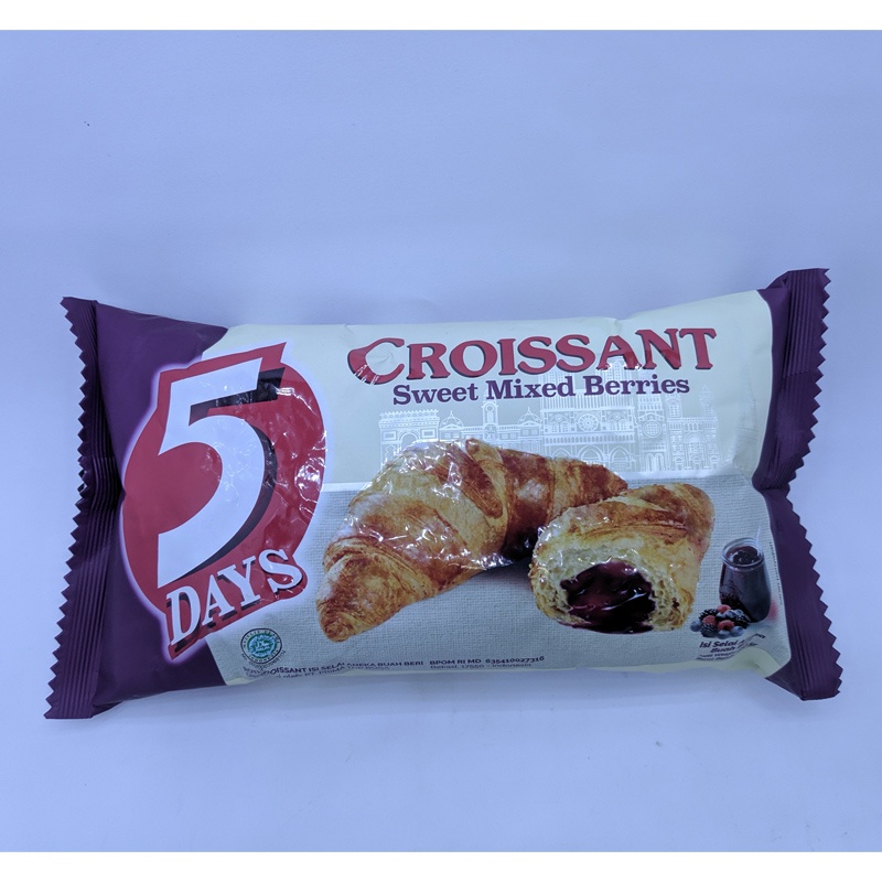 

5Days Croissant Mixed Berries 60Gr