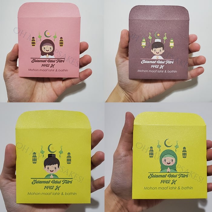 

- Amplop Angpao Lebaran Idul Fitri Premium Glitter Simple (4 Tipe)