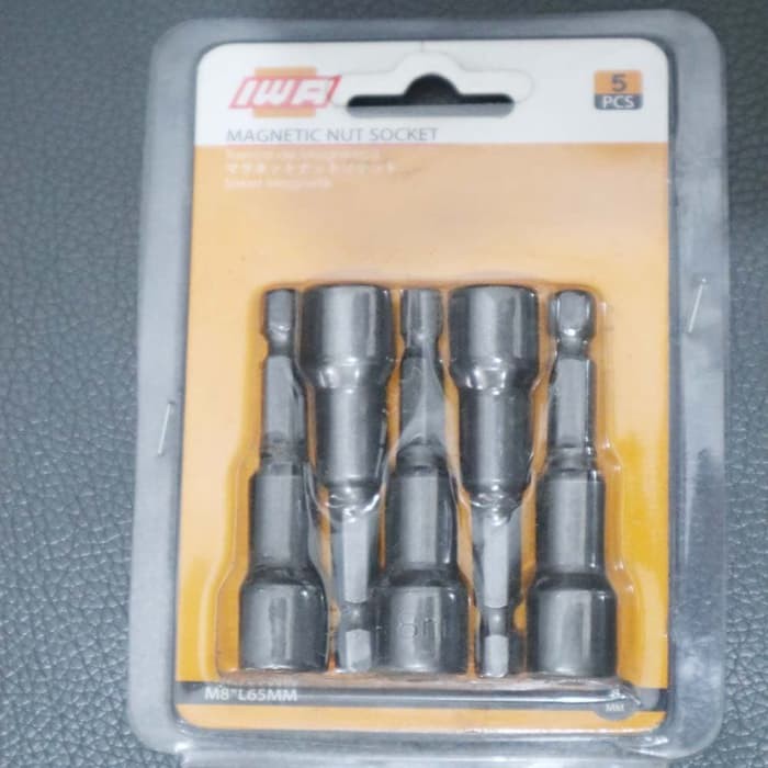Mata Bor Baut Roofing 8 mm/Mata Bor Magnetic Nut 8mm 5PCS
