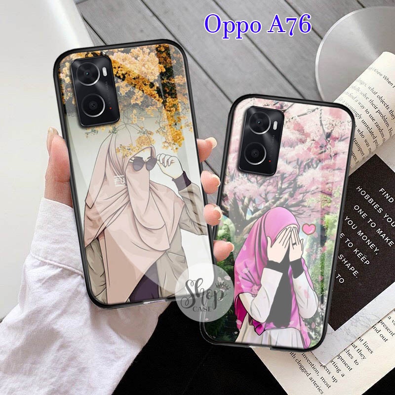 Softcase Glass Oppo A76  - Case Oppo A76 - Case Lucu - case Oppo A76 - kesing Oppo A76 - softcase Op