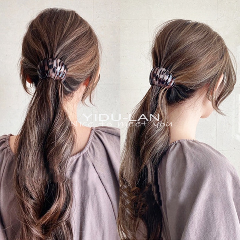 Jepitan Rambut Bulat Donat / Jepitan Rambut Sarang Burung / Hair Claw Clip / Jepit Rambut Korea Bulat / Meatball hair Clip