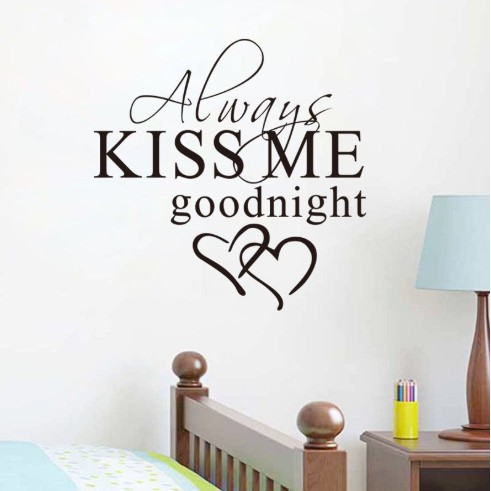 stiker always kiss me / stiker dinding / wallstiker - AA