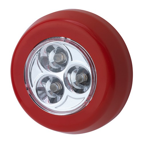 RAMSTA Lampu mini led, dioperasikan dengan baterai putih/merah/hitam