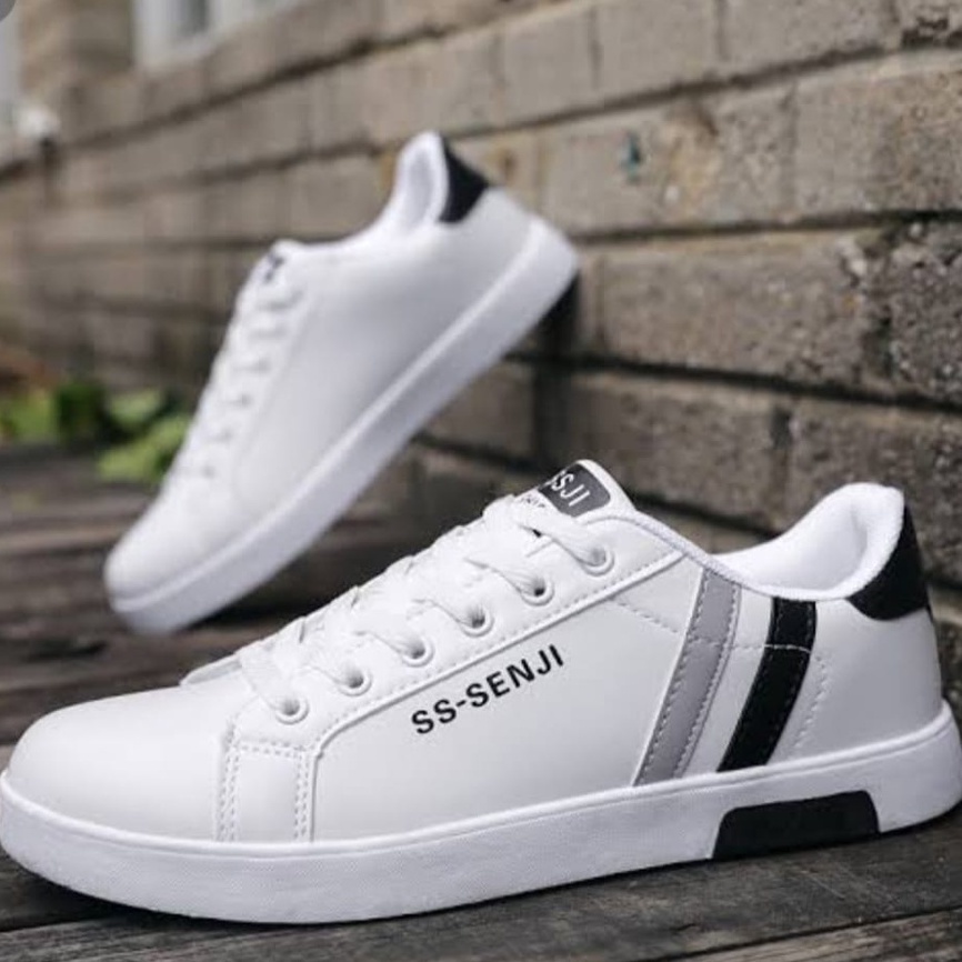 Sepatu Olahraga Pria Wanita  SS. SENJI Sneaker Terbaru Kekinian Sepatu Kekinian Sepatu Keren Sneaker Keren Sepatu Casual Sepatu Resmi Sepatu murah Sepatu  Olahraga Sepatu Trendi Sepatu Trendy Sepatu Casual Sepatu Kasual