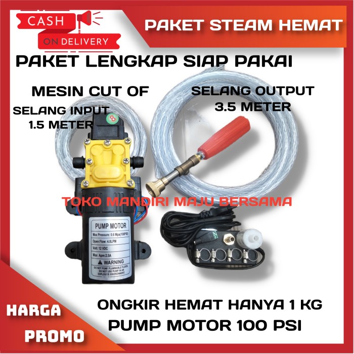 Alat Cuci Motor / Mobil / Motor / Ac / Steam Motor Pompa Dc 12v