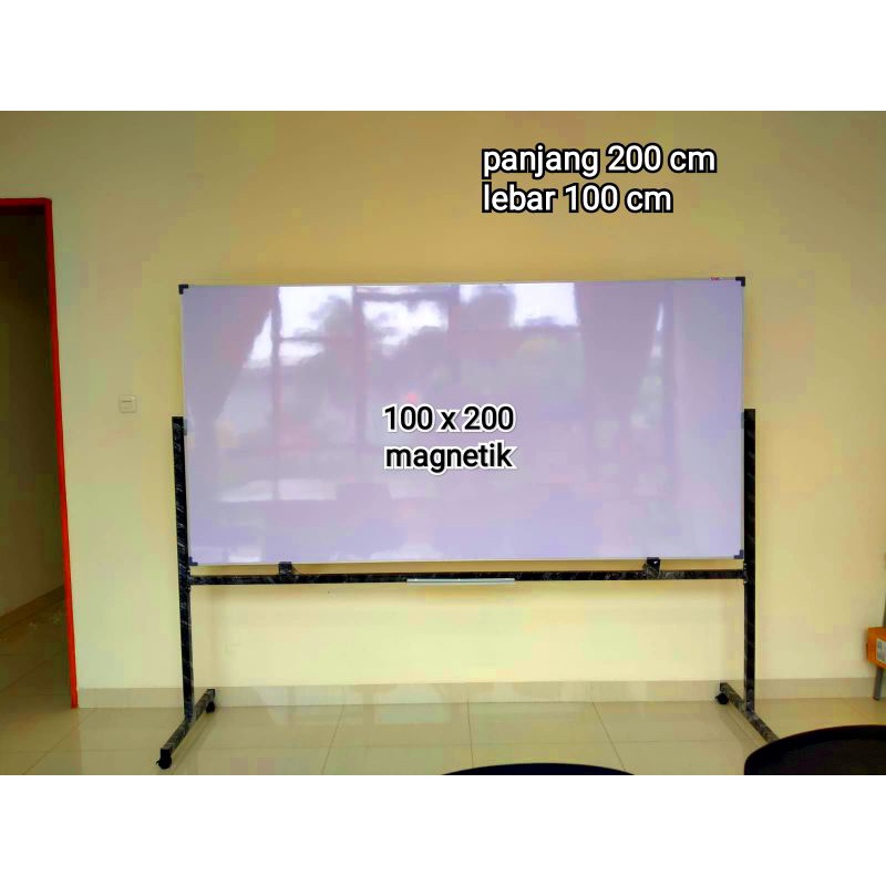 whiteboard standing 100 x 200 cm magnetik