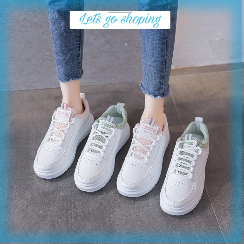 COD Sneakersdaily K198 Sepatu Sneakers Wanita Sepatu Casual Putih