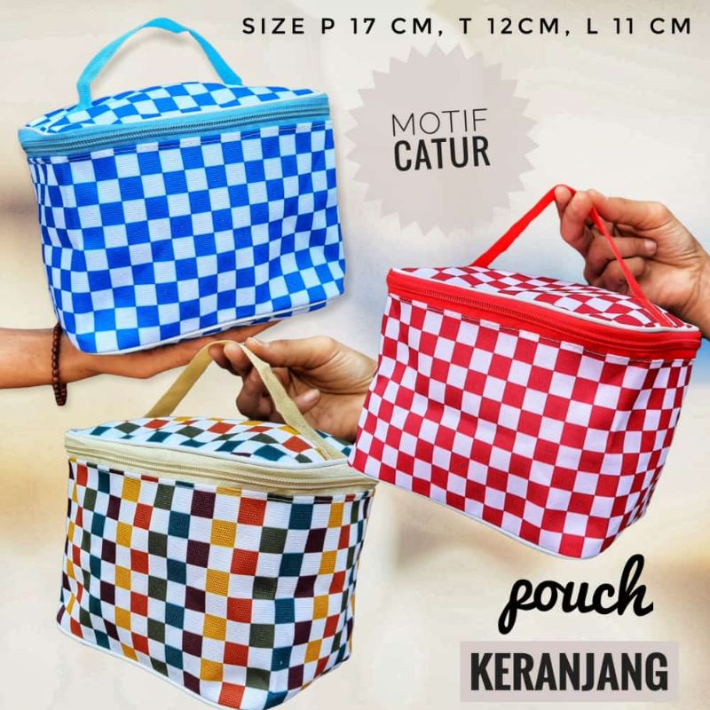 POUCH KOSMETIK MODEL KERANJANG