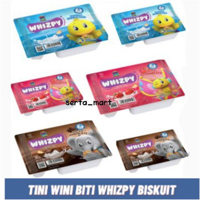 

Tini Wini Biti Whizpy Biskuit Krekers Colek Cream 22gr Bubble Gum / Strawberry / Chocolate