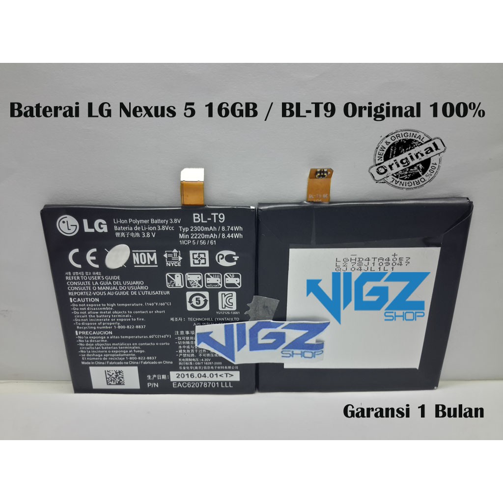 Baterai LG Nexus 5 16GB BL-T9 Original 100%