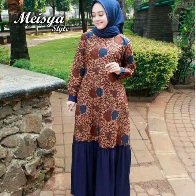 Gamis Batik Kancing Manggar, Padi,sekar,cantik,kubis,kipas,daun,kupu,nadine,gendis,kawung,termurah