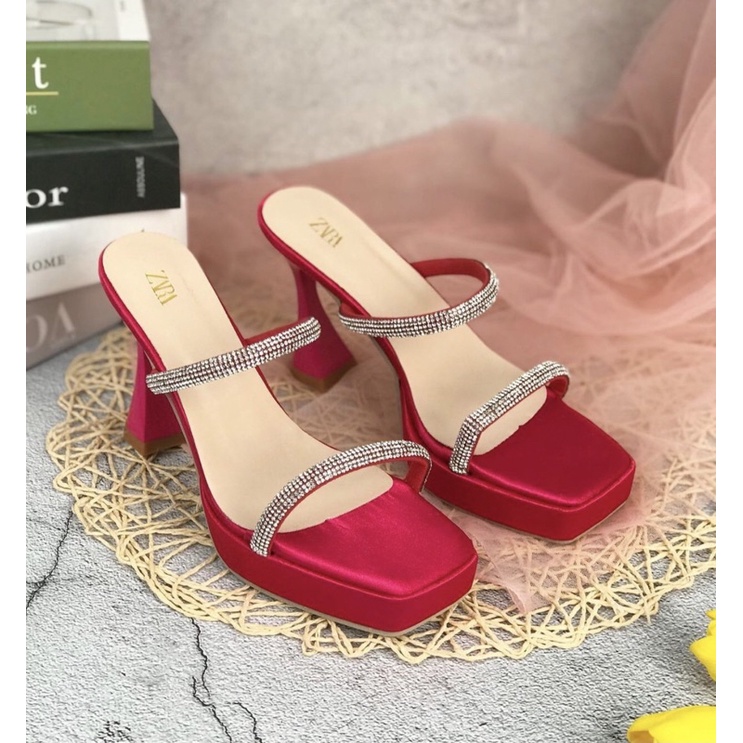 Heels M217 sendal wanita import realpict
