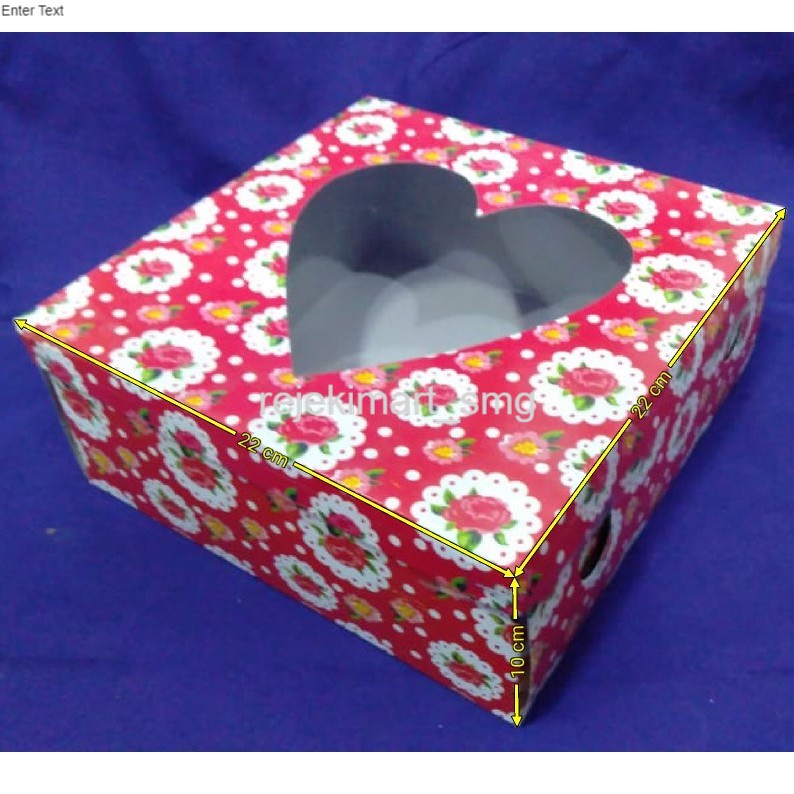 

SERING DI BURU!!! Kardus/Kotak Motif Bunga Untuk Berbagai Macam Kue/Roti. Uk 22x22x10