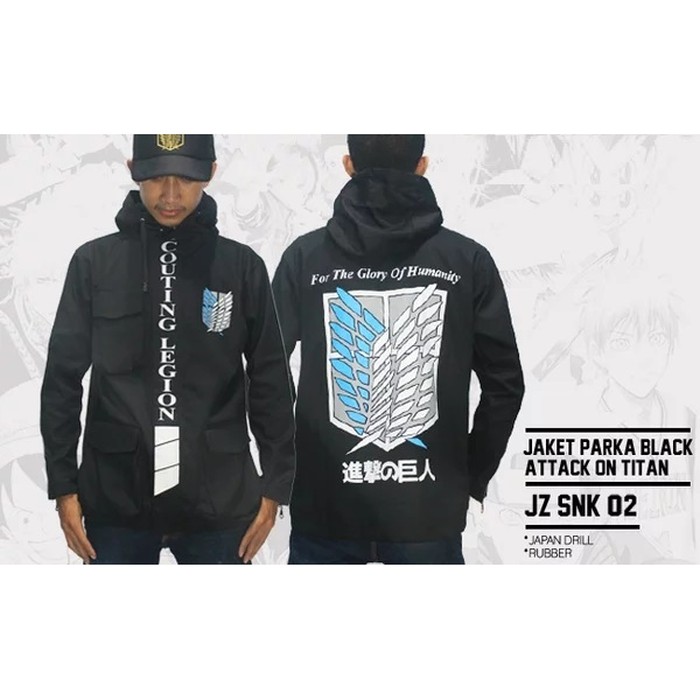 Jaket Parka Anime Attack On Titan Hoodie - JZ SNK 02