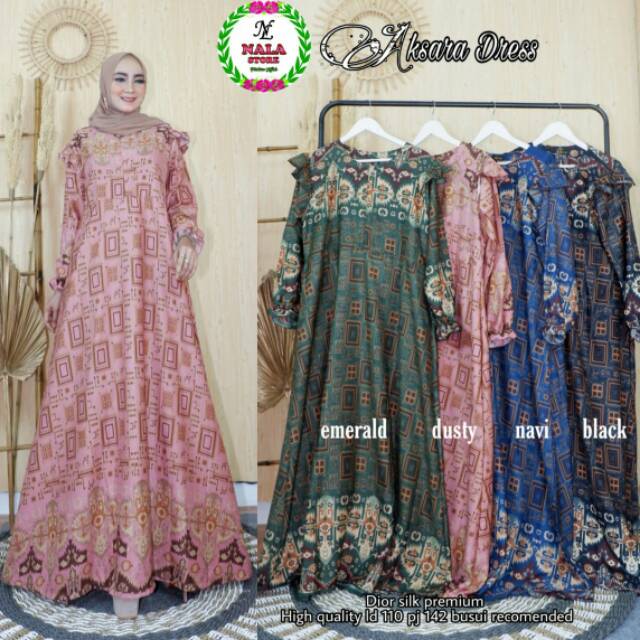 Recomended AKSARA DRESS // DRESS BUSUI // Gamis Ori Nala