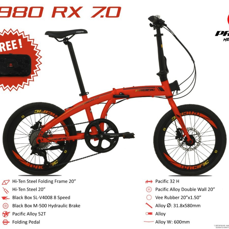 SEPEDA LIPAT 20 PACIFIC 2980 RX 7.0