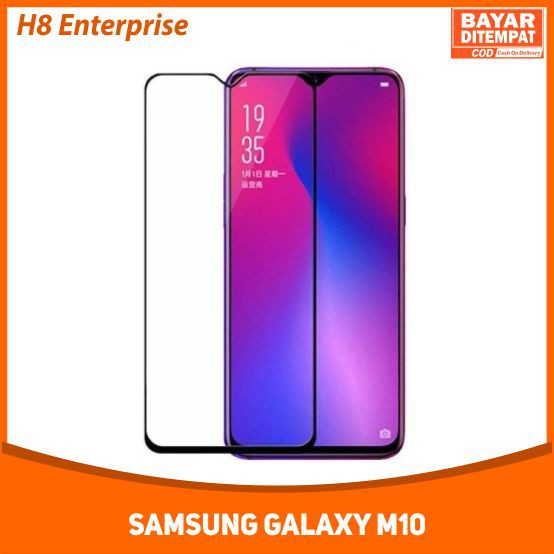 Tempered Glass Full for Samsung Galaxy M10 Tempered Glass 9D Full Layar