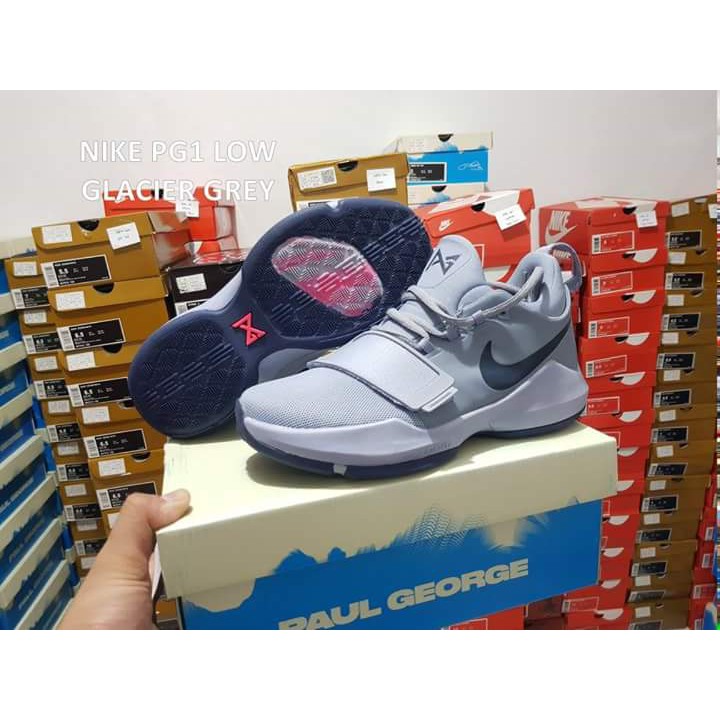 sepatu basket nike pg 1 glecier grey