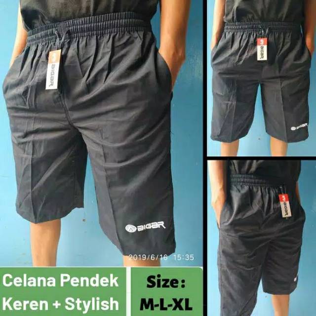 CELANA PENDEK KOLOR 3/4 PRIA SANTAI M-L DEWASA SOGO SPORTY