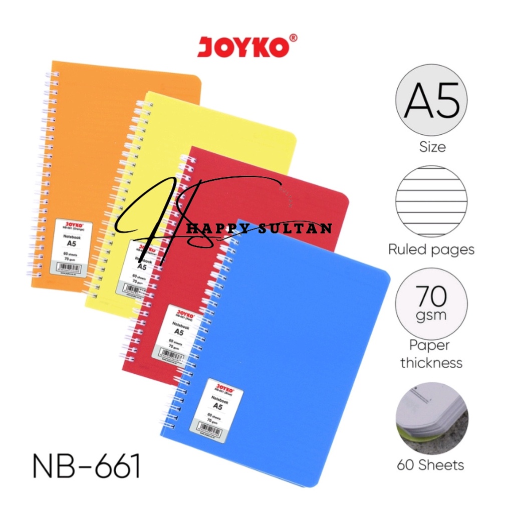 

Ruled Notebook Diary Agenda Buku Catatan Bergaris Joyko NB-661 60 Lembar
